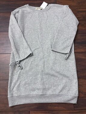 Cotton Emporium Heather Gray Sweatshirt Medium NWT Cotton Blend Cozy Pullover